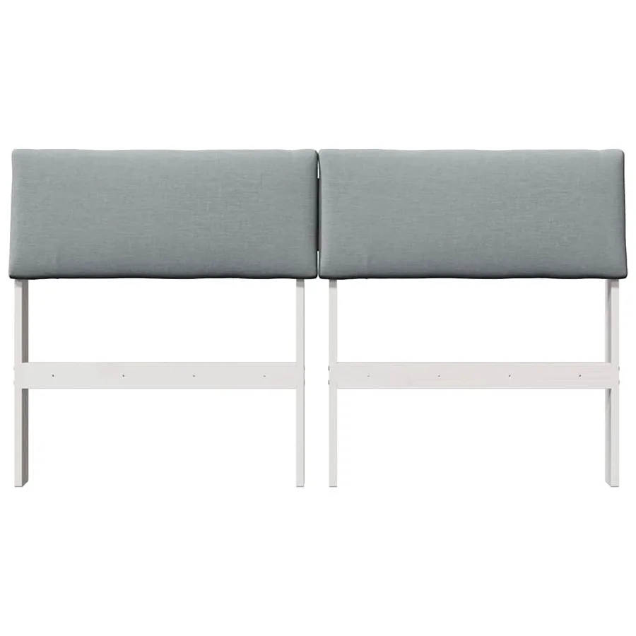 Tête de lit capitonnée Gris clair 150 cm Pin massif - 4