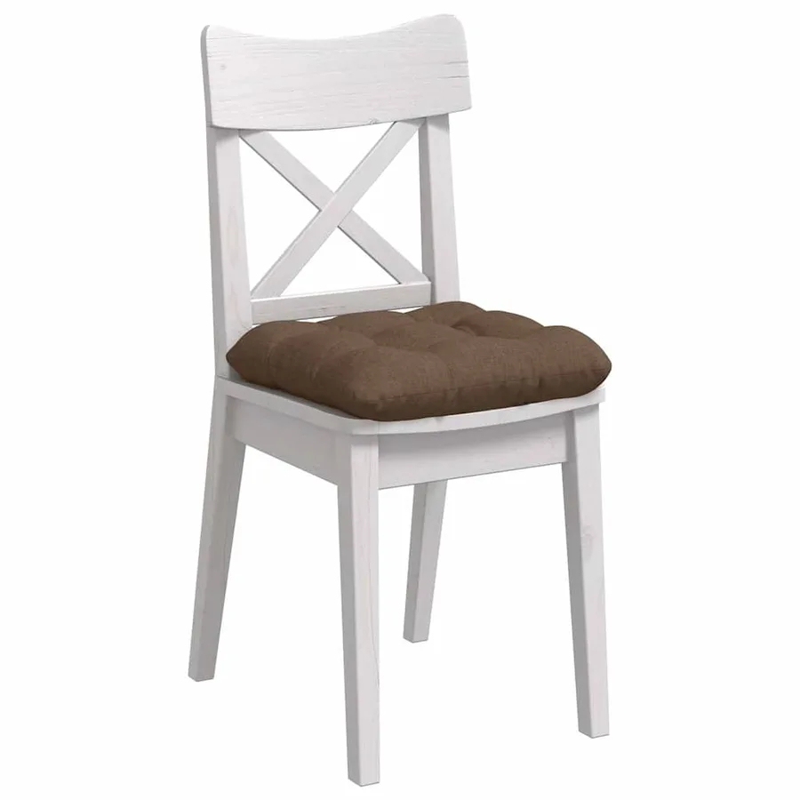 Coussins de siège 4 pcs Marron 40 x 40 x 12 cm tissu - 3