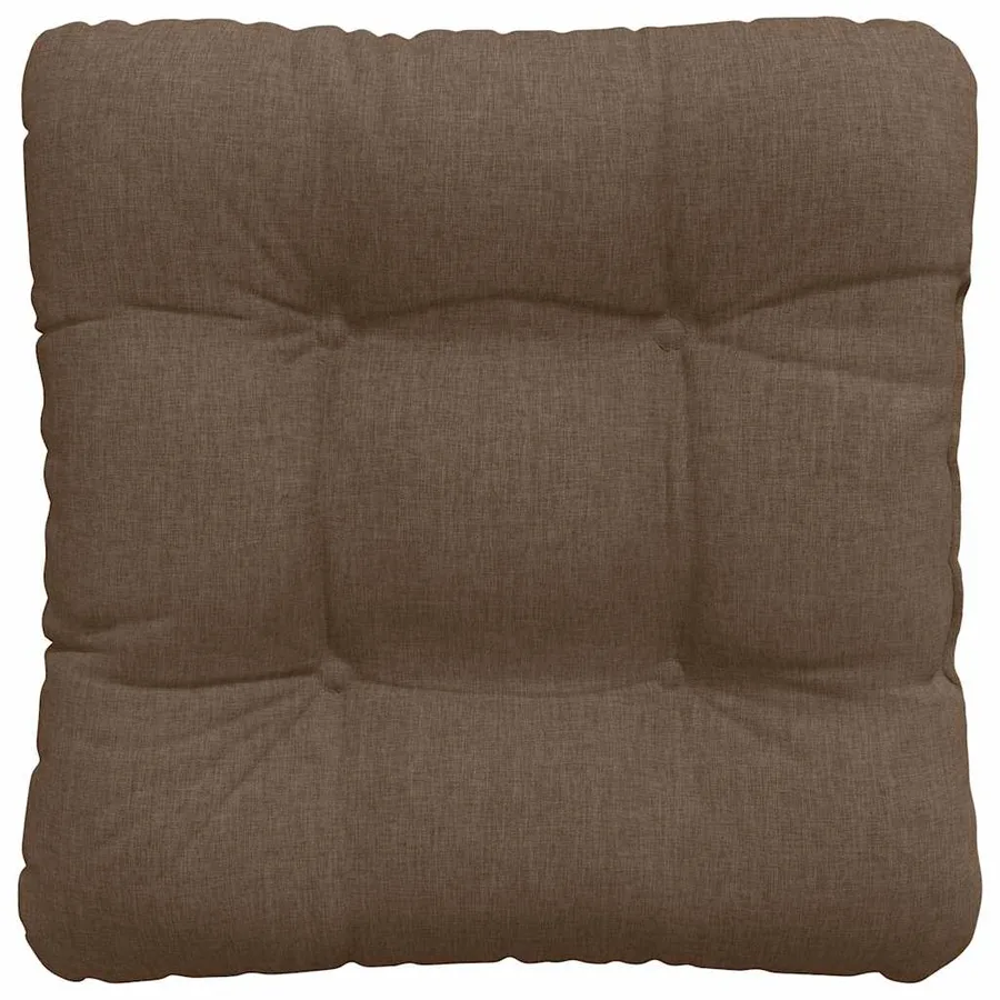 Coussins de siège 4 pcs Marron 40 x 40 x 12 cm tissu - 7