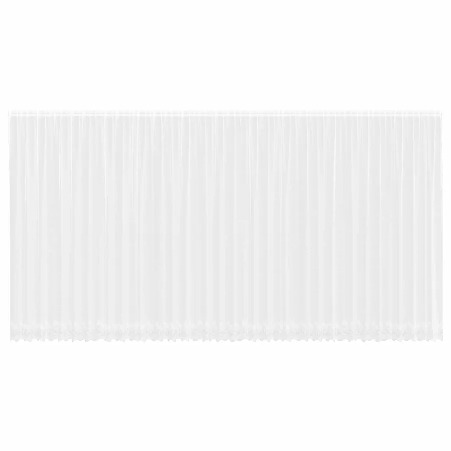 Rideau en Dentelle Floral Blanc 300 x 900 cm Polyester - 2