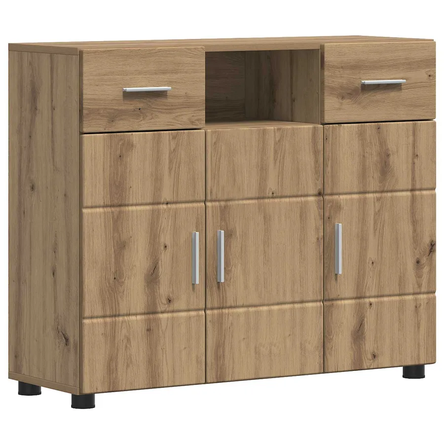 Cabinet en Bois Chêne artisanal Bois d'ingénierie - 2