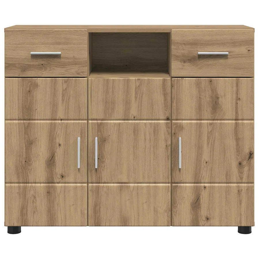 Cabinet en Bois Chêne artisanal Bois d'ingénierie - 6