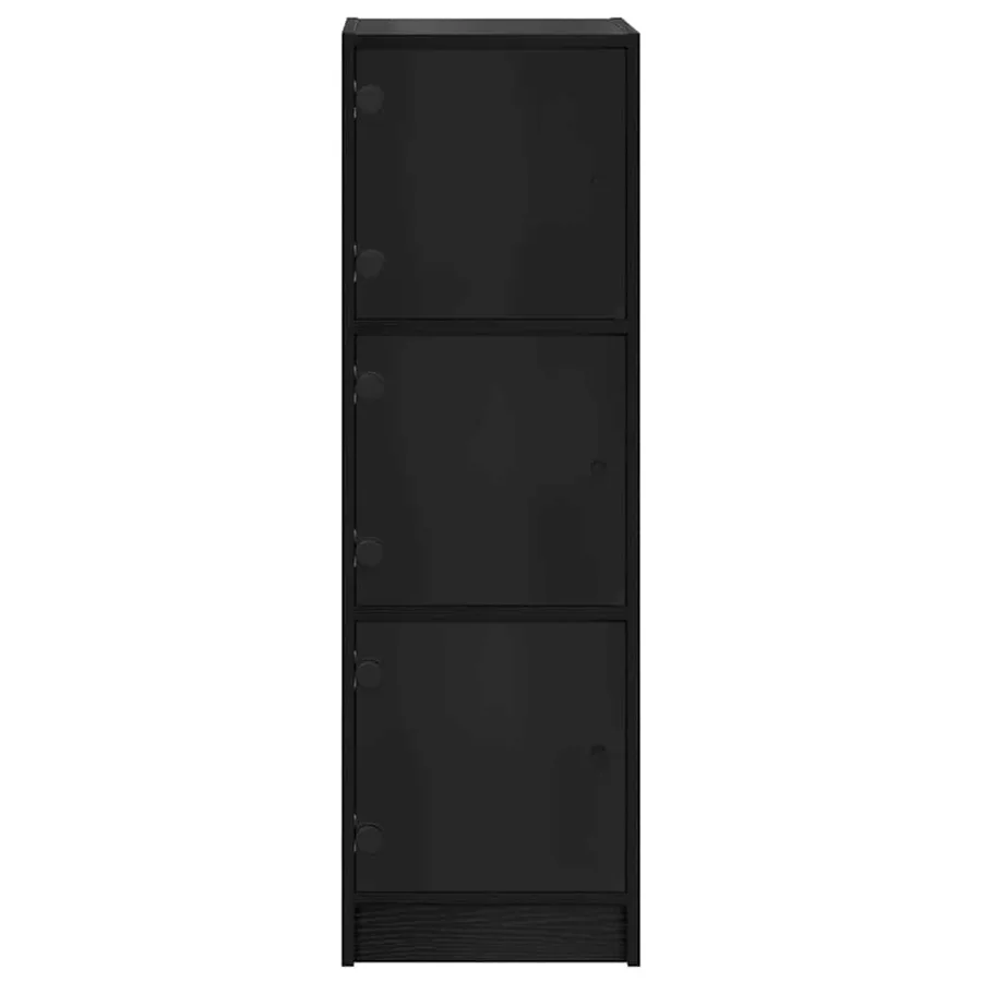 Haut Armoire Chêne noir 35 x 37 x 109 cm Bois d'ingénierie - 6