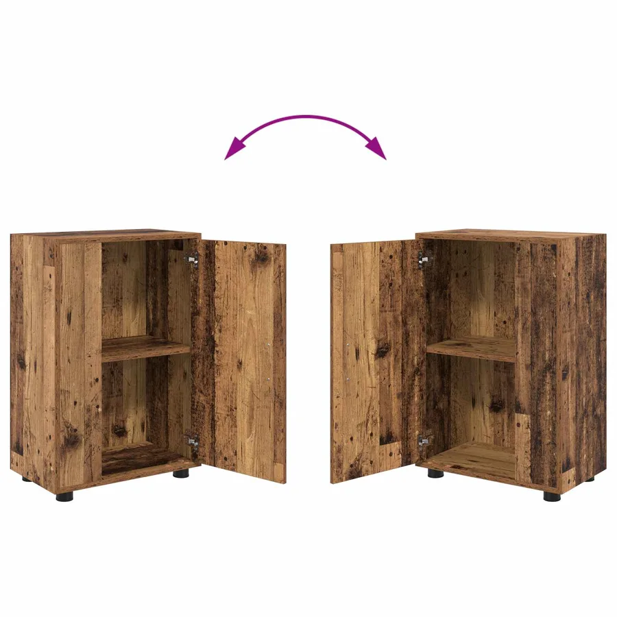 Ensemble meuble TV Bois Ancien Bois d'ingénierie - 12