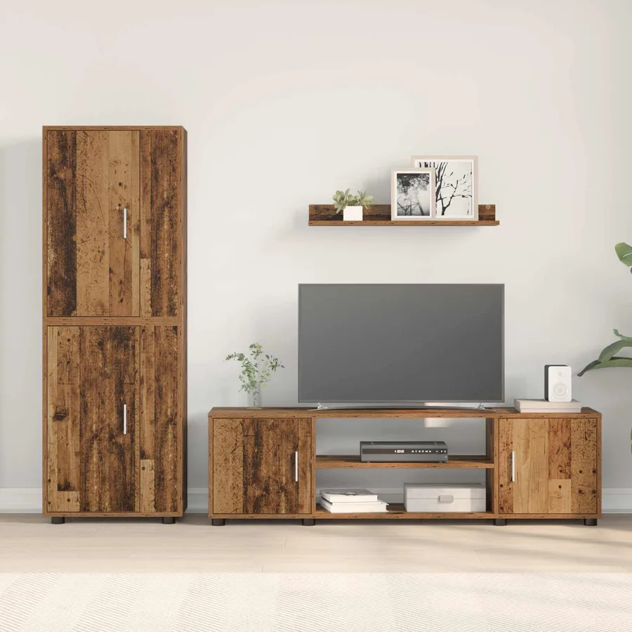 Ensemble meuble TV Bois Ancien Bois d'ingénierie - 4