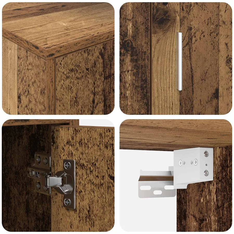 Ensemble meuble TV Bois Ancien Bois d'ingénierie - 8