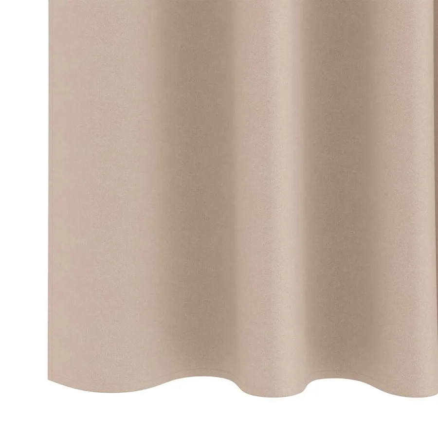 Rideaux occultants avec anneaux 2 pcs Taupe 175 x 140 cm - 6