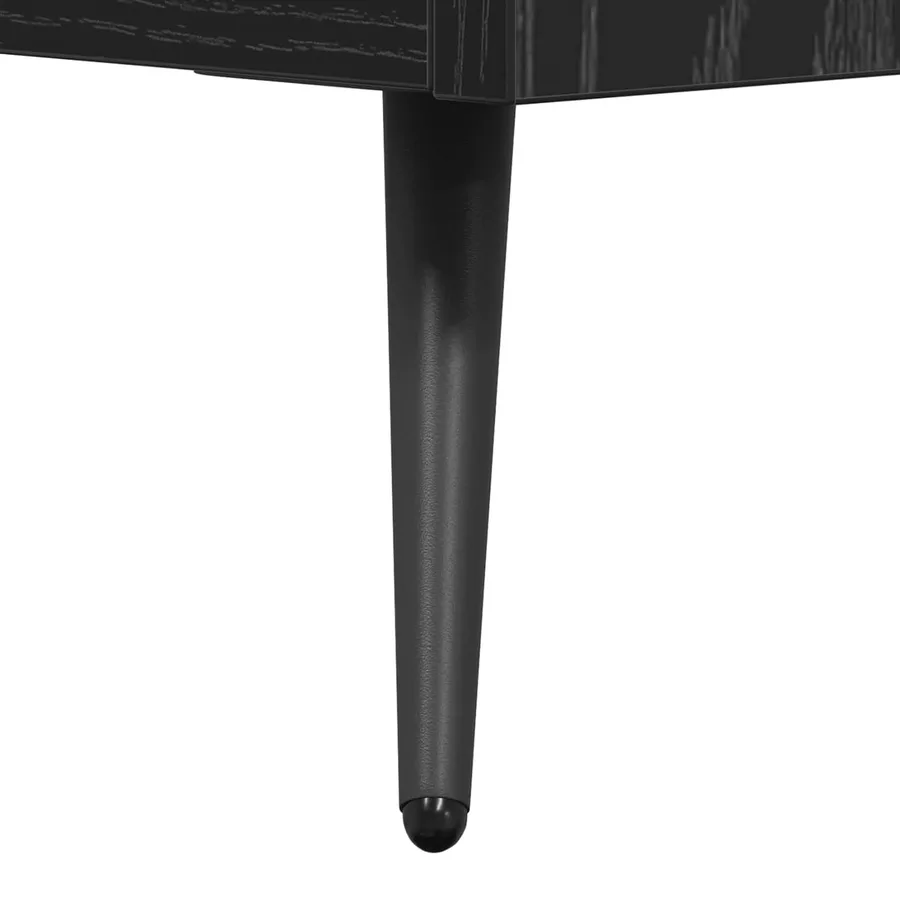Commode Chêne Noir 69,5 x 34 x 90 cm Bois d’ingénierie - 10