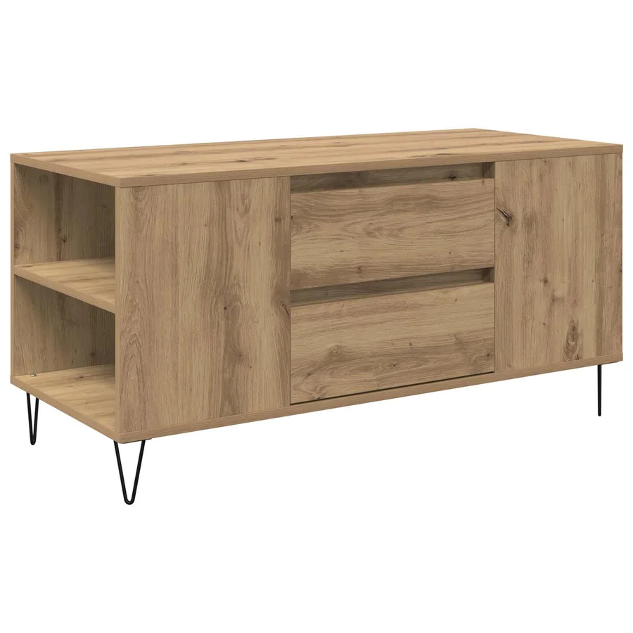 Table basse Chêne artisanal 102 x 44,5 x 50 cm - 2