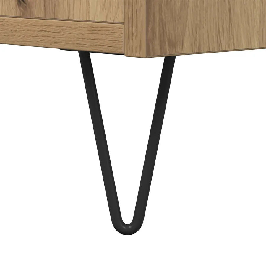 Table basse Chêne artisanal 102 x 44,5 x 50 cm - 8