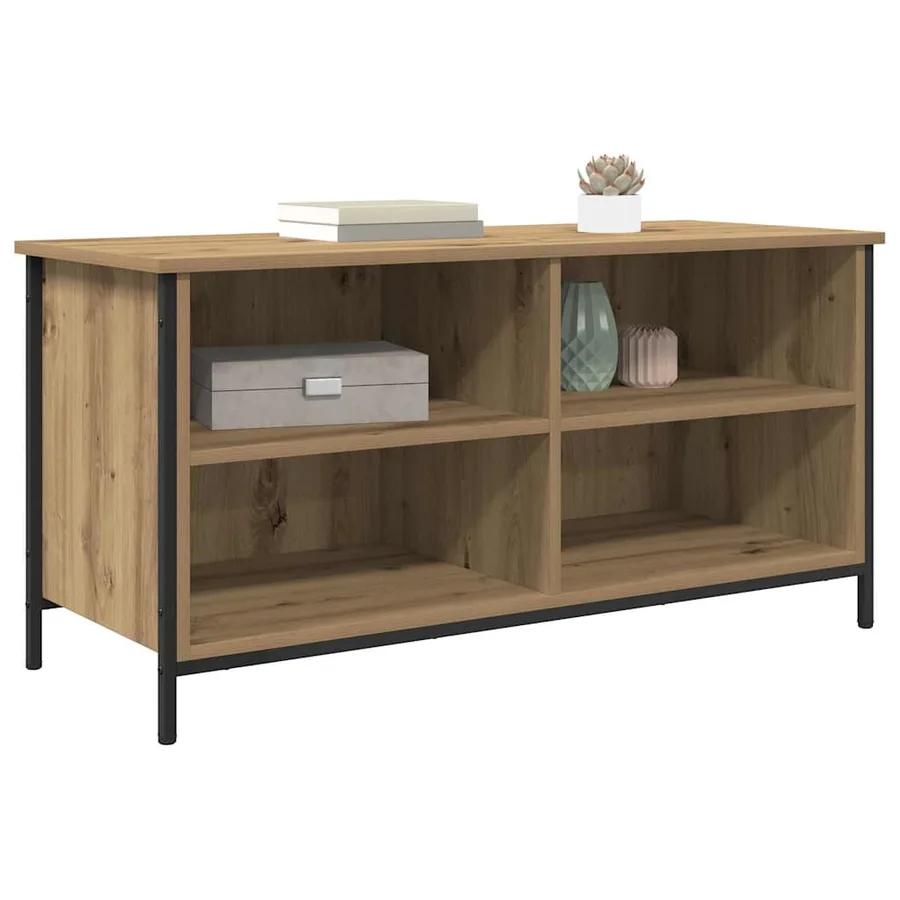 Meuble TV 100 x 40 x 50 cm Chêne artisanal Bois d'ingénierie - 3