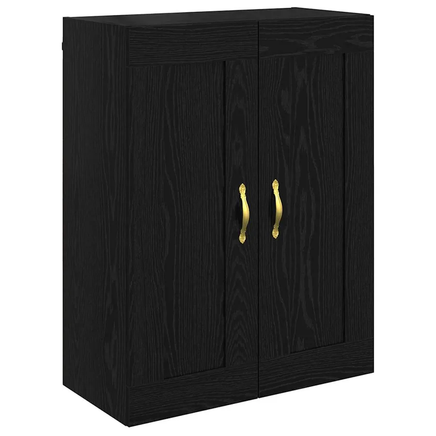 Meuble mural Chêne noir 69,5 x 34 x 90 cm Bois d'ingénierie - 2