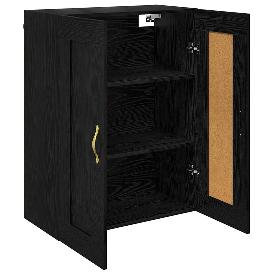 Meuble mural Chêne noir 69,5 x 34 x 90 cm Bois d'ingénierie - 5