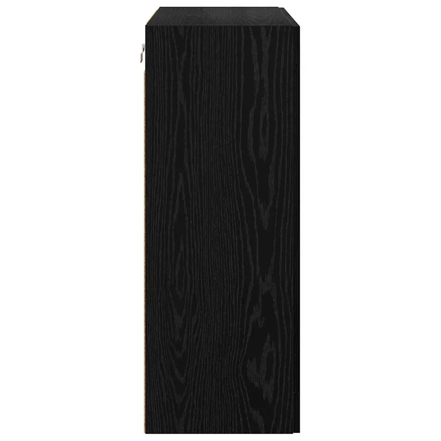Meuble mural Chêne noir 69,5 x 34 x 90 cm Bois d'ingénierie - 7