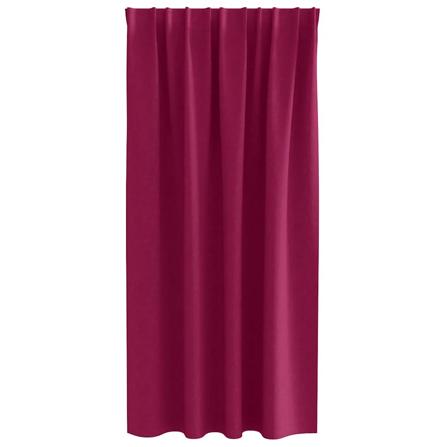 Rideaux occultants avec anneaux 2 pcs Bordeaux 175 x 140 cm - 4