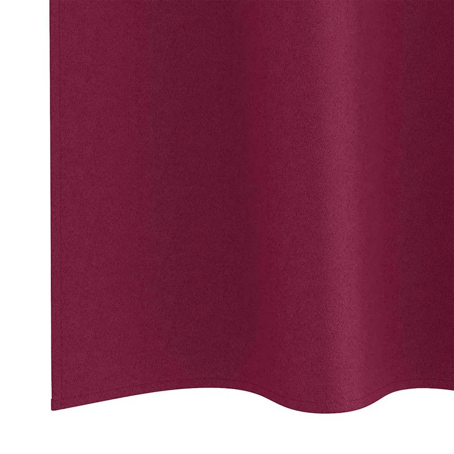 Rideaux occultants avec anneaux 2 pcs Bordeaux 175 x 140 cm - 6