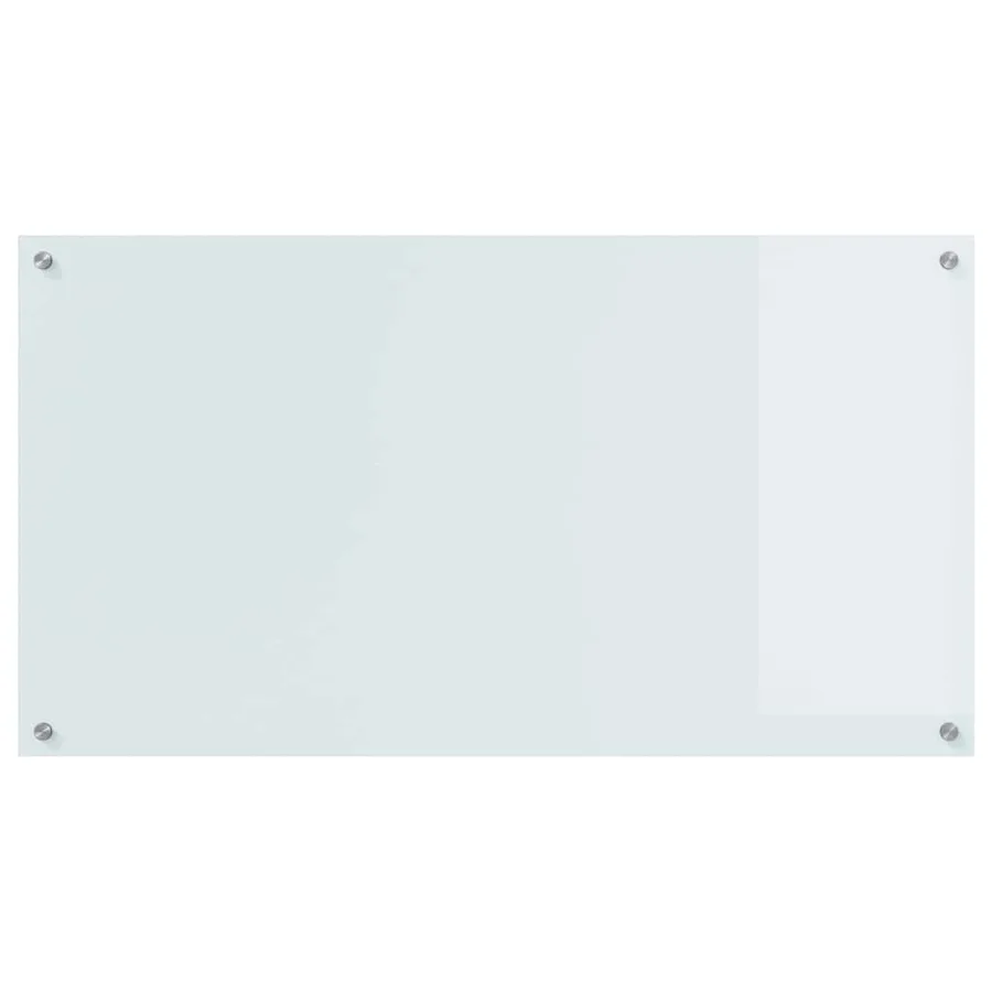 Crédence de cuisine 2 pcs Blanc 110 x 60 cm verre trempé - 4