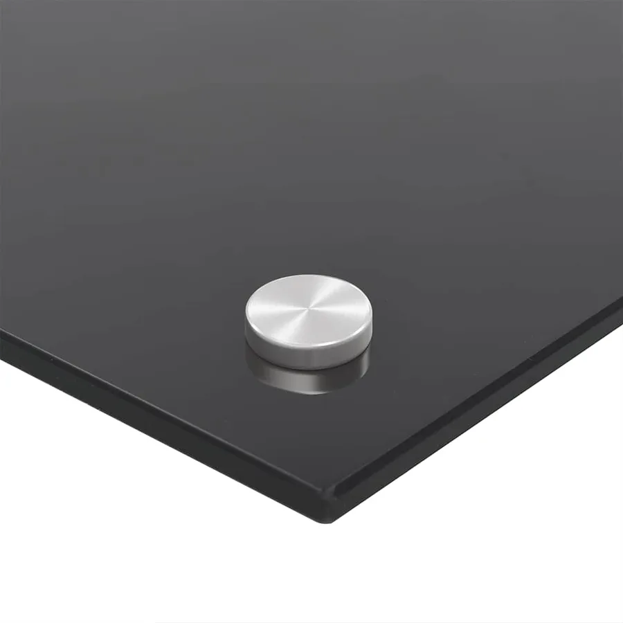 Crédence de cuisine 2 pcs Noir 90 x 50 cm verre trempé - 6