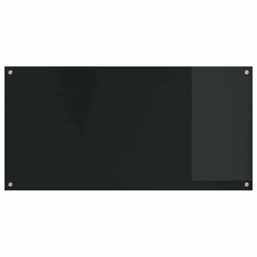 Crédence de cuisine 2 pcs Noir 120 x 60 cm verre trempé - 4