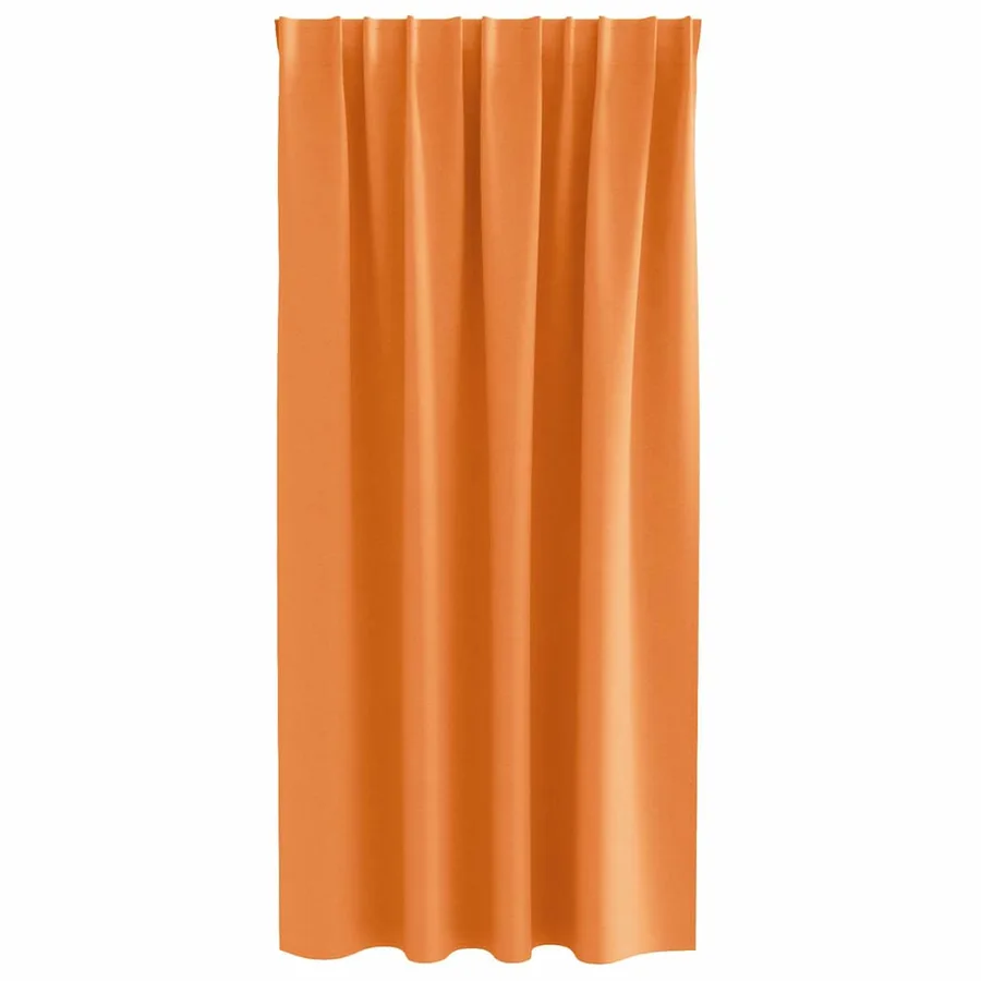 Rideaux occultants avec anneaux 2 pcs Orange 175 x 140 cm - 4