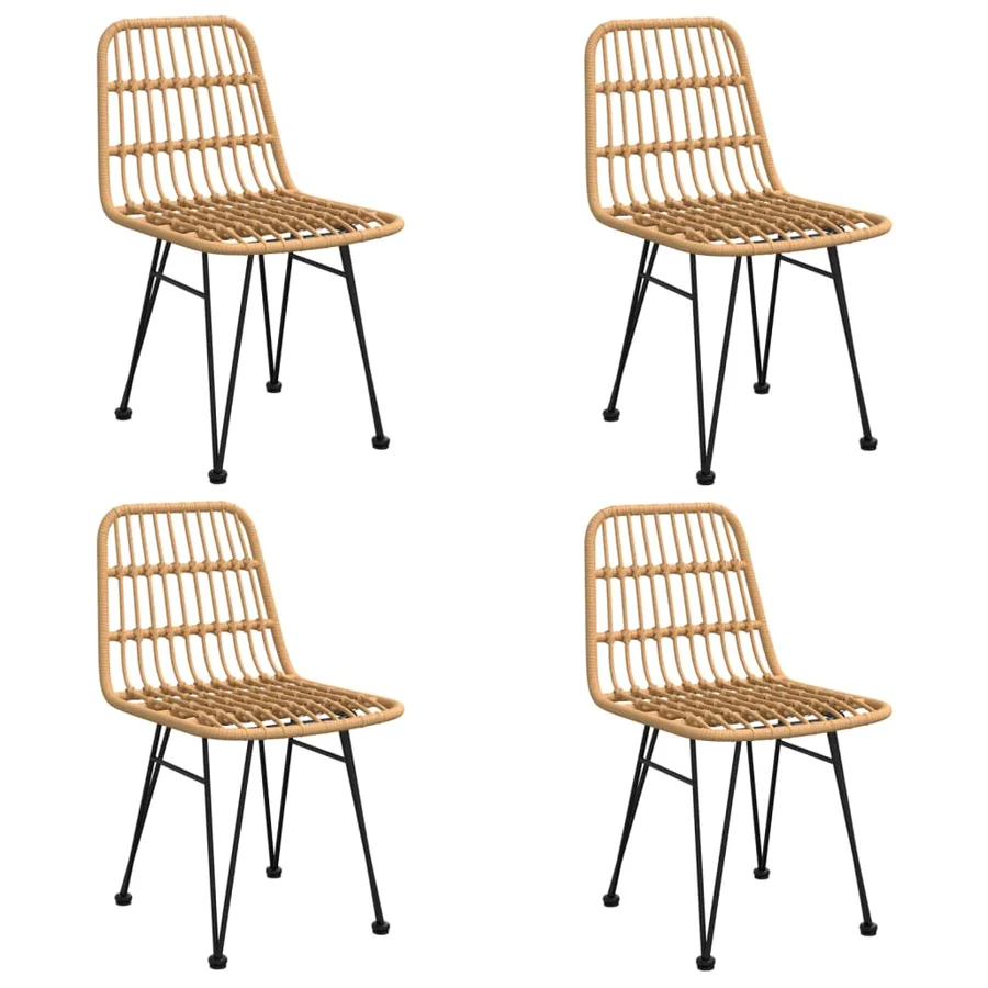 Ensemble à manger de jardin 5pcs Résine tressée - 4