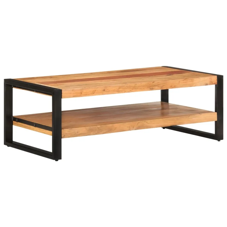 Table basse 120x60x40 cm Bois d'acacia massif - 7