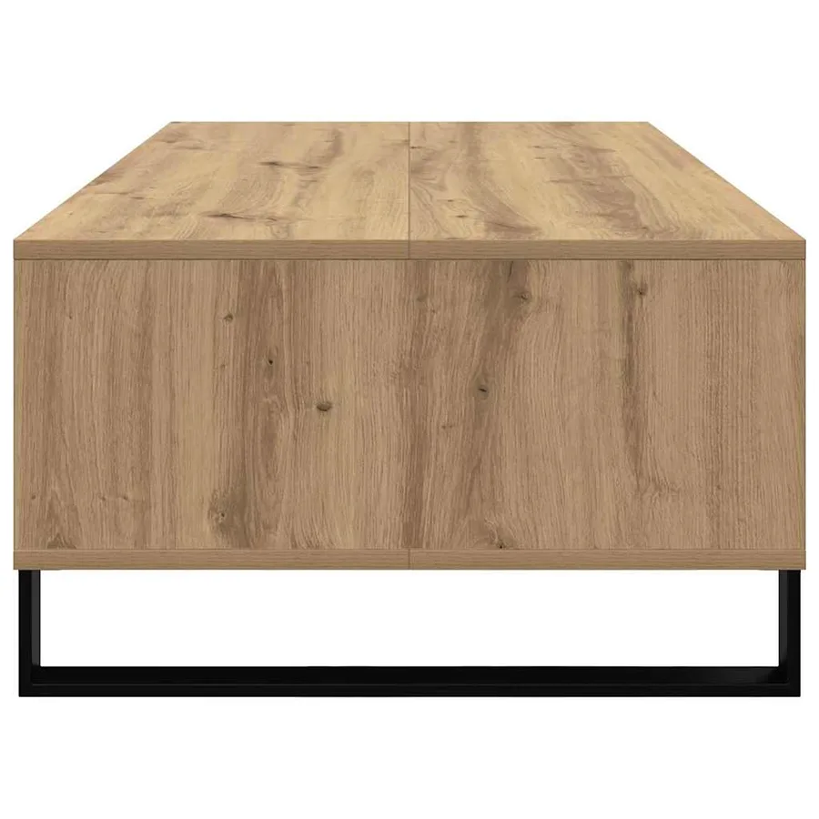 Table basse Chêne artisanal 104 x 60 x 35 cm Bois d'ingénierie - 7