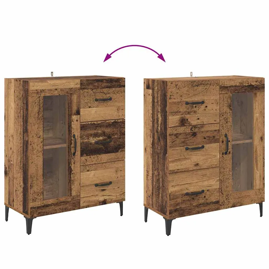 Haut Armoire Bois Ancien 69,5 x 34 x 180 cm Bois d'ingénierie - 13