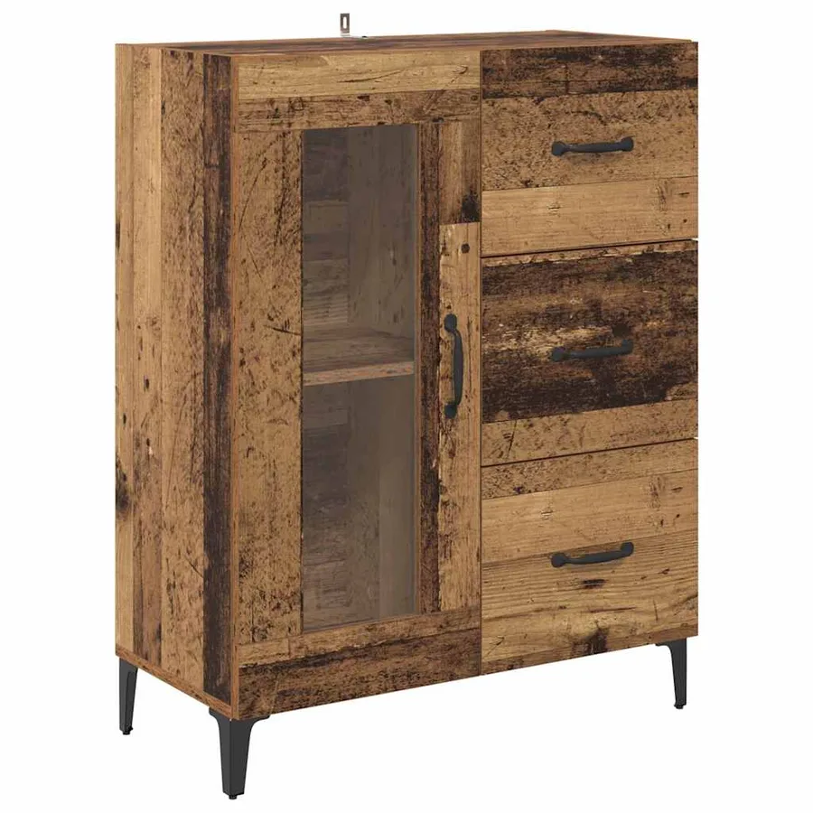 Haut Armoire Bois Ancien 69,5 x 34 x 180 cm Bois d'ingénierie - 6