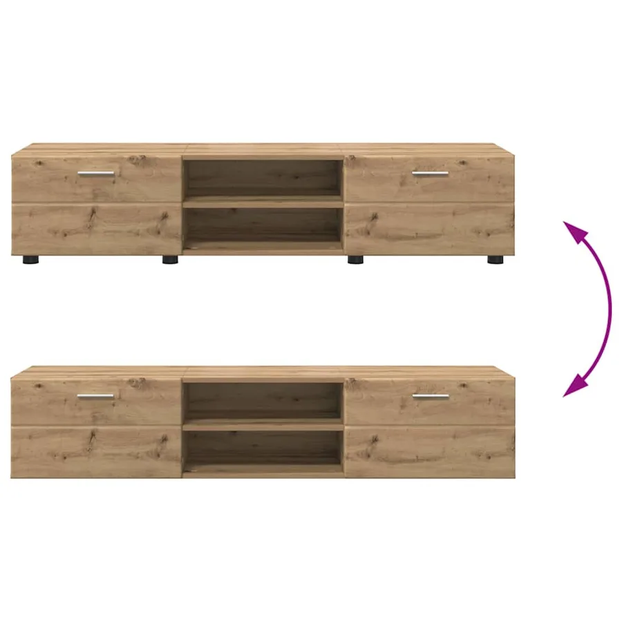 Ensemble meuble TV FLORIN 3 pcs Chêne artisanal - 14