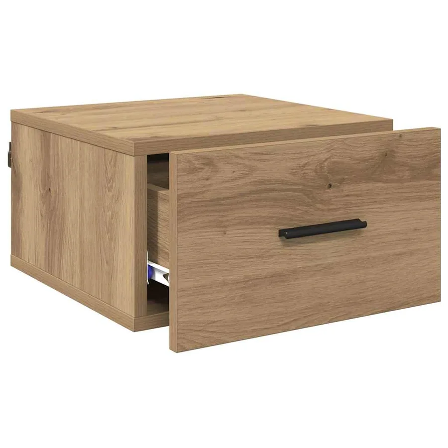 Cabinet de chevet chêne artisanal 35 x 35 x 20 cm - 5