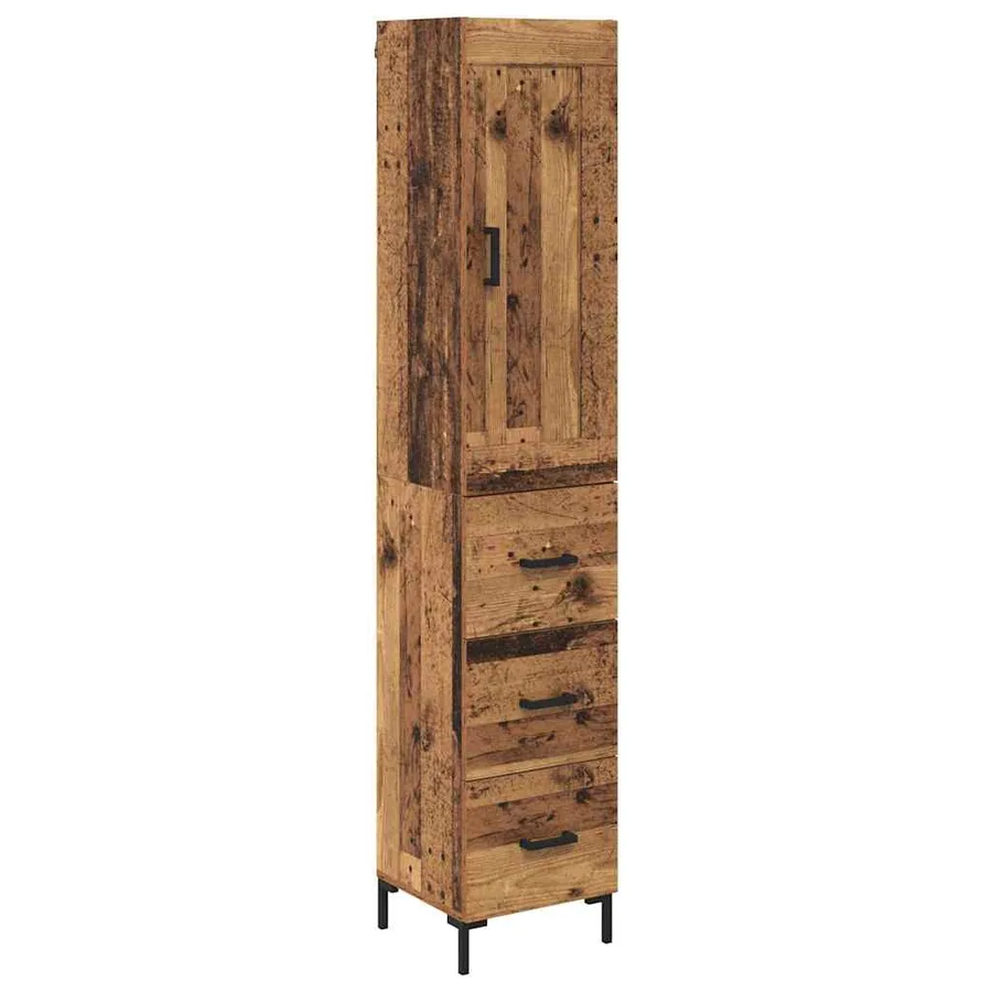 Haut Armoire Bois Ancien 34,5 x 34 x 180 cm Bois d'ingénierie - 2