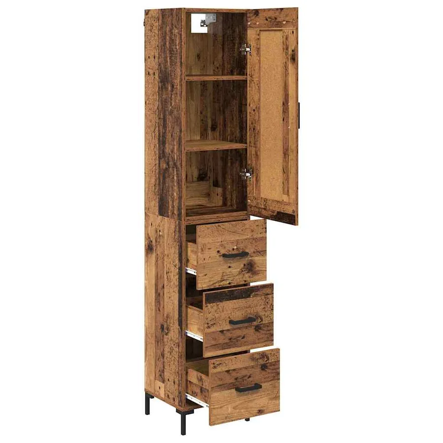 Haut Armoire Bois Ancien 34,5 x 34 x 180 cm Bois d'ingénierie - 5