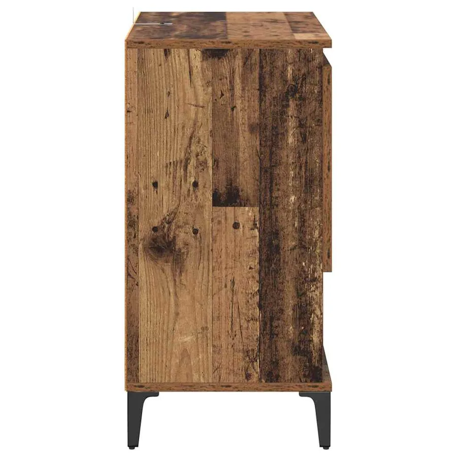 Buffets 3 pcs Bois Ancien 60 x 35 x 70 cm Bois d'ingénierie - 6
