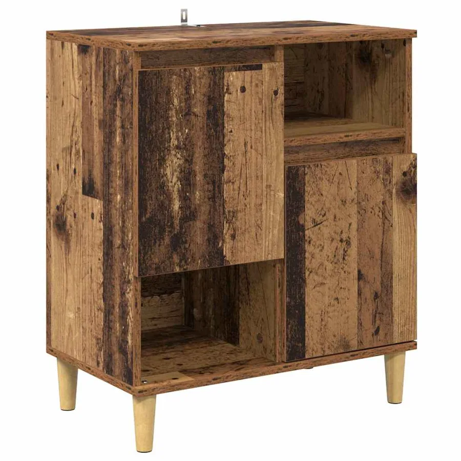 Buffets 2 pcs Bois Ancien 60 x 35 x 70 cm Bois d'ingénierie - 7