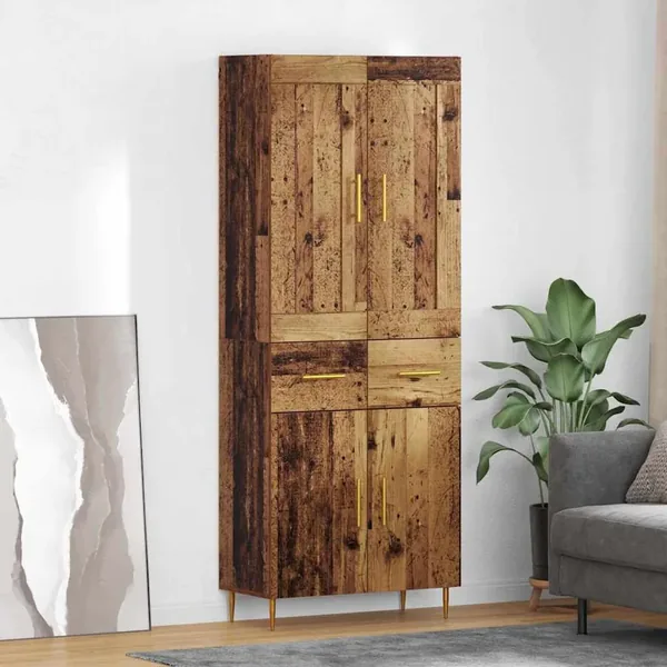 Haut Armoire Bois Ancien 69,5 x 34 x 180 cm Bois d'ingénierie