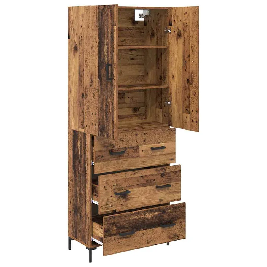 Haut Armoire Bois Ancien 69,5 x 34 x 180 cm Bois d'ingénierie - 5