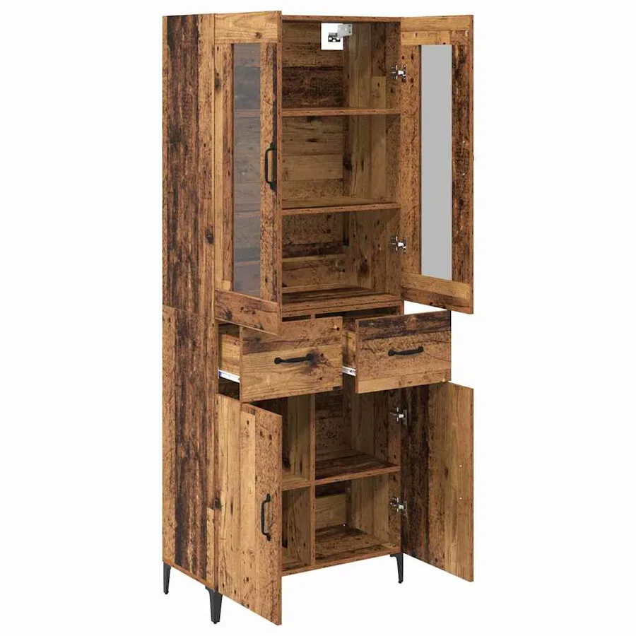 Haut Armoire Bois Ancien 69,5 x 34 x 180 cm Bois d'ingénierie - 5
