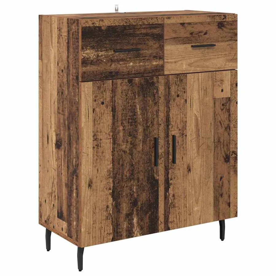 Haut Armoire avec tiroir Bois Ancien 69,5 x 34 x 180 cm - 6