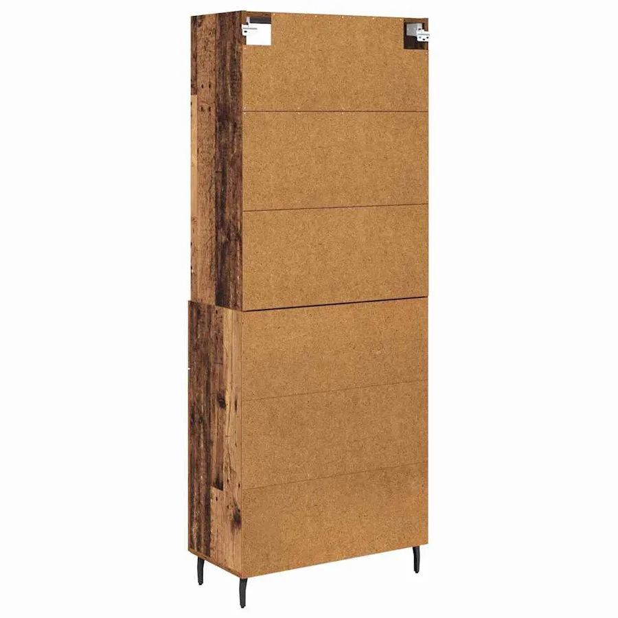 Haut Armoire avec tiroir Bois Ancien 69,5 x 34 x 180 cm - 8