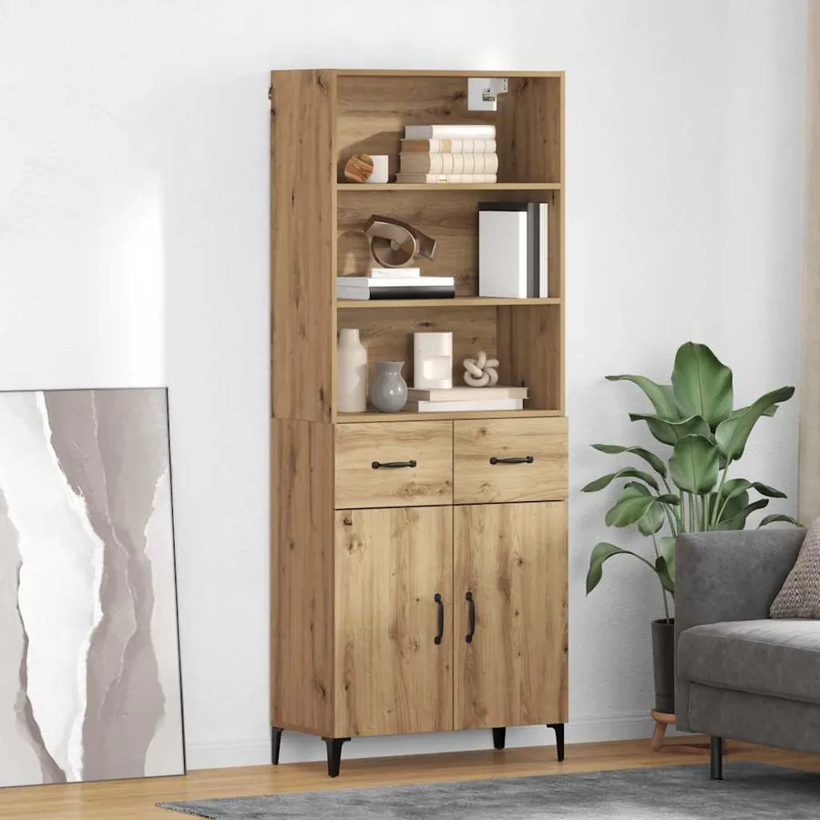 Haut Armoire Chêne artisanal 69,5 x 34 x 180 cm