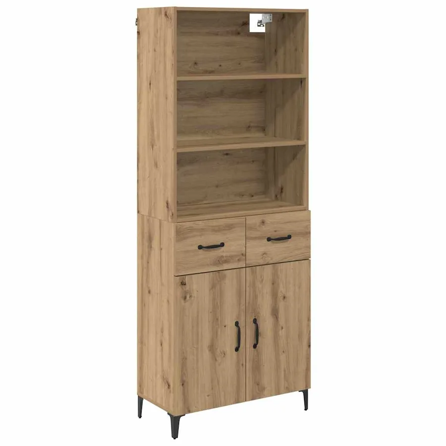 Haut Armoire Chêne artisanal 69,5 x 34 x 180 cm - 2