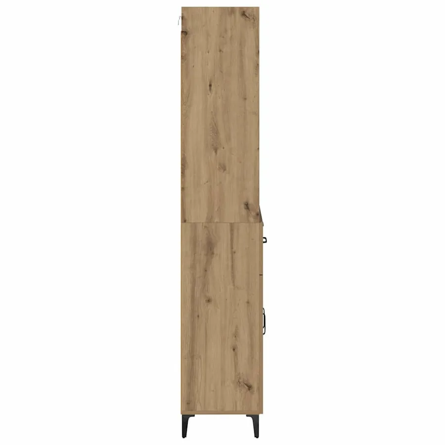 Haut Armoire Chêne artisanal 69,5 x 34 x 180 cm - 9