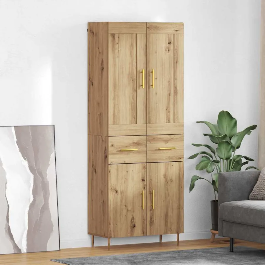 Haut Armoire Chêne artisanal 69,5 x 34 x 180 cm