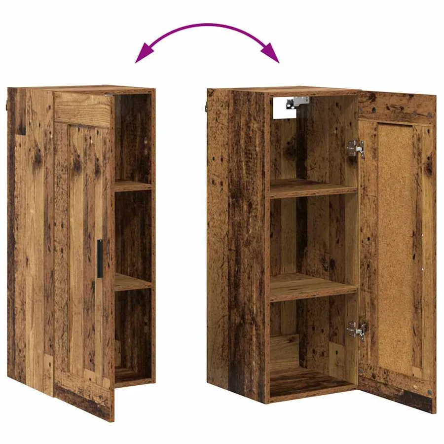 Haut Armoire Bois Ancien 34,5 x 34 x 180 cm Bois d'ingénierie - 13