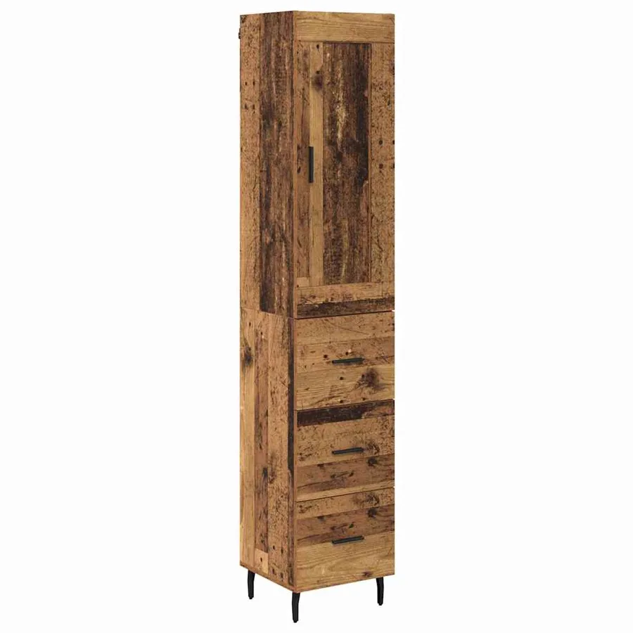 Haut Armoire Bois Ancien 34,5 x 34 x 180 cm Bois d'ingénierie - 2