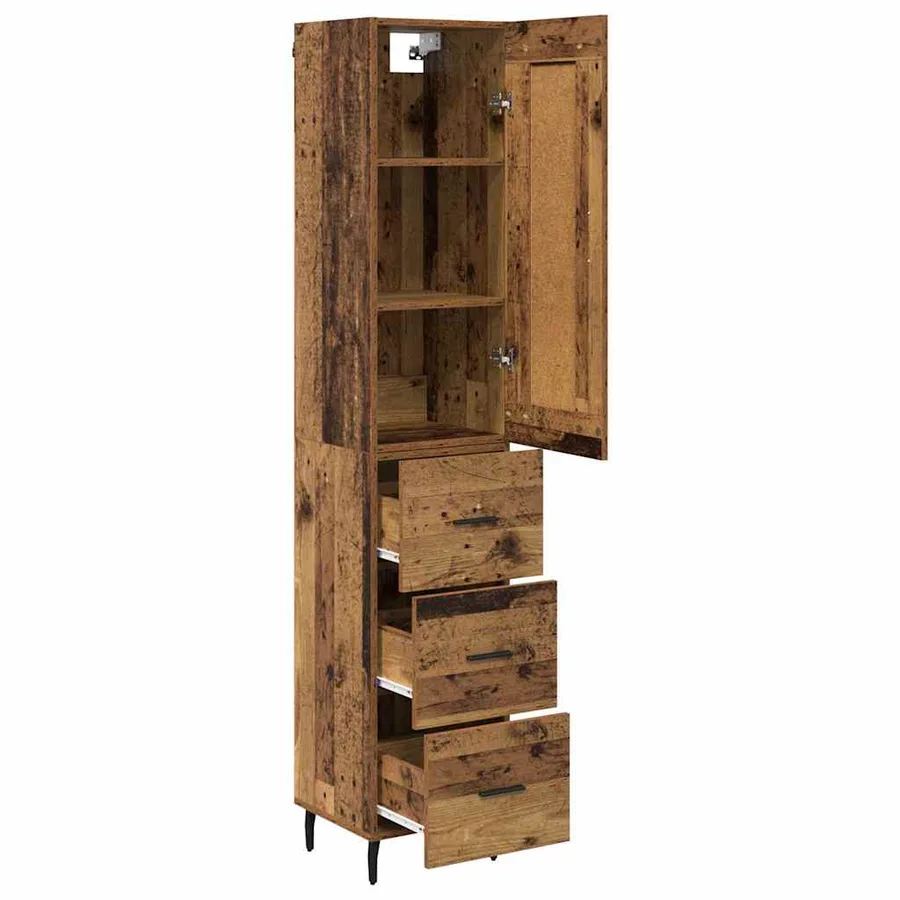 Haut Armoire Bois Ancien 34,5 x 34 x 180 cm Bois d'ingénierie - 5