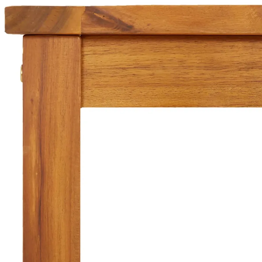 Banc de jardin 80x35x45 cm bois massif d'acacia - 6