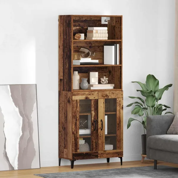 Haut Armoire Bois Ancien 69,5 x 34 x 180 cm Bois d'ingénierie