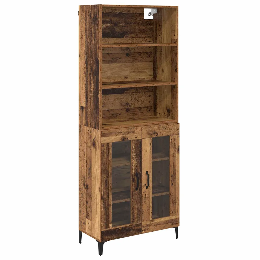 Haut Armoire Bois Ancien 69,5 x 34 x 180 cm Bois d'ingénierie - 2